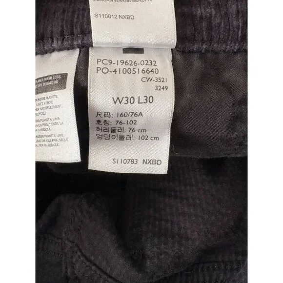 Levi's Womens 311 SHAPING SKINNY CORDUROY PANTS Size 30 Soft Black - Picture 9 of 11